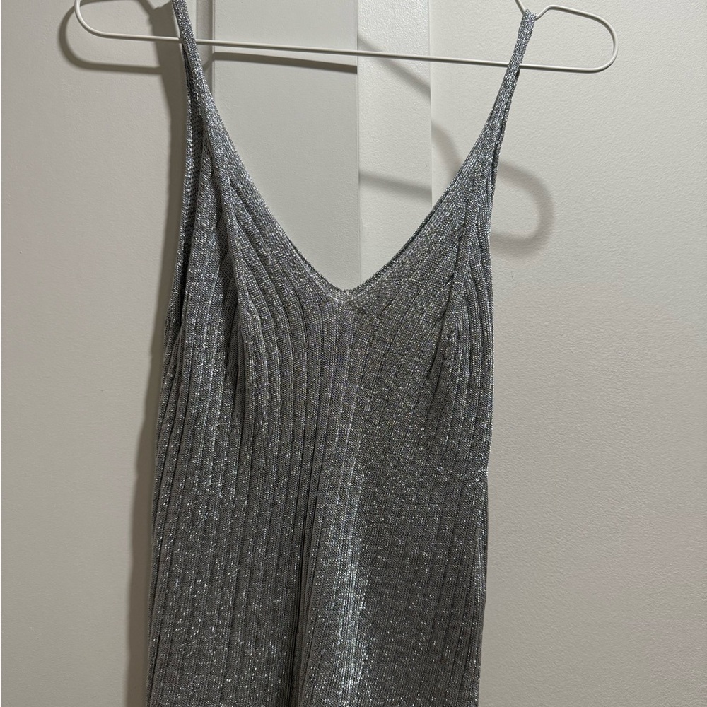 H&M Silver Camisole Top